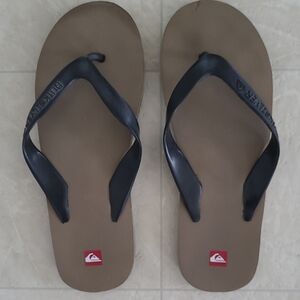 Quiksilver Men's Black and Brown Sandals